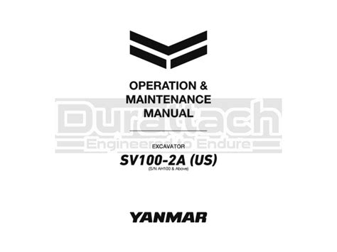 yanmar sv100 manual